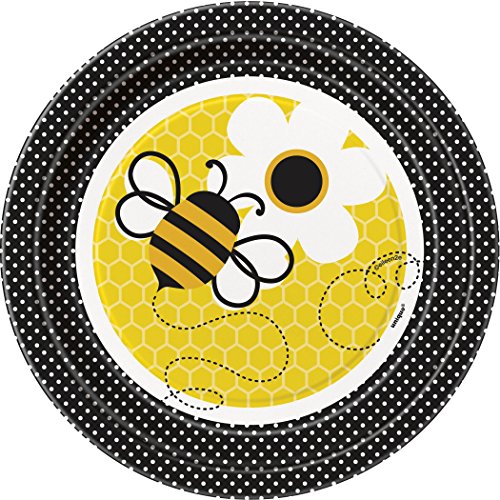 0011179434244 - BUMBLE BEE DESSERT PLATES, 8CT