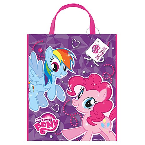 0011179611416 - PACKAGE OF 12 LARGE PLASTIC MY LITTLE PONY FAVOR BAGS, 13 X 11