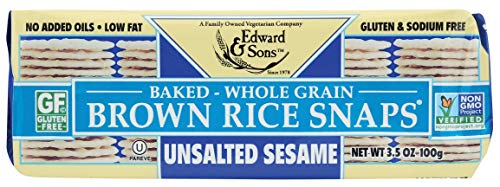 0011206000367 - BROWN RICE SNAPS UNSALTED SESAME