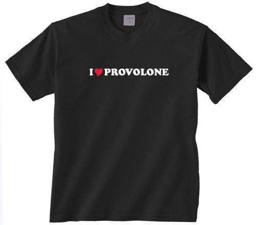 0113209323327 - GILDAN I LOVE PROVOLONE T-SHIRT BLACK M