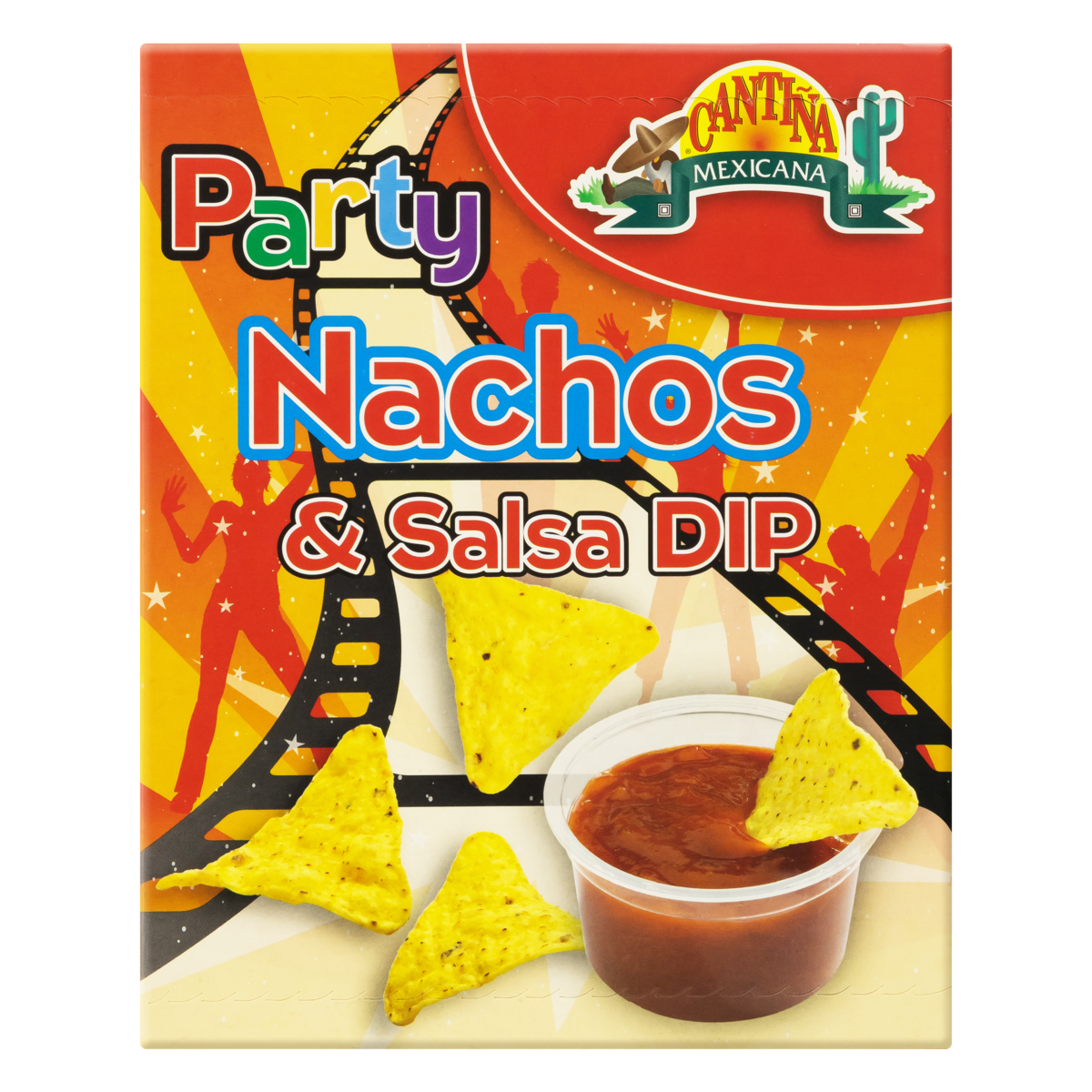 0011359645095 - CHIPS NACHO COM MOLHO DE SALSA CANTIÑA MEXICANA PARTY CAIXA 150G