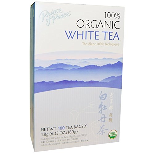 1144155809398 - PRINCE OF PEACE, 100% ORGANIC WHITE TEA, 100 SACHETS, 1.8 G EACH(PACK OF 2)