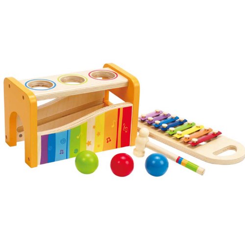 1144177102613 - HAPE - POUND & TAP BENCH WITH SLIDE OUT XYLOPHONE