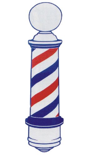 0011509012258 - BARBER POLE DECAL