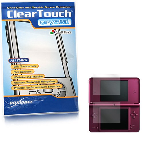 0011540259711 - BOXWAVE NINTENDO DSI XL CLEARTOUCH CRYSTAL SCREEN PROTECTOR - PREMIUM QUALITY, ULTRA CRYSTAL CLEAR FILM SKIN TO SHIELD AGAINST SCRATCHES (INCLUDES LINT FREE CLEANING CLOTH AND APPLICATOR CARD) - NINTENDO DSI XL SCREEN GUARDS AND COVERS