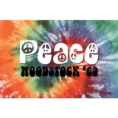 0011545331320 - (24X36) WOODSTOCK PEACE 69 MUSIC POSTER PRINT