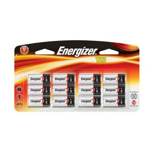 0115970744004 - ENERGIZER PHOTO BATTERY, CELL SIZE, 123, 12-COUNT