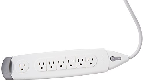 0115971193733 - BELKIN 7-OUTLET SURGEMASTER HOME SERIES POWER STRIP SURGE PROTECTOR WITH 5-FOOT POWER CORD, 785 JOULES (F9H700-05)