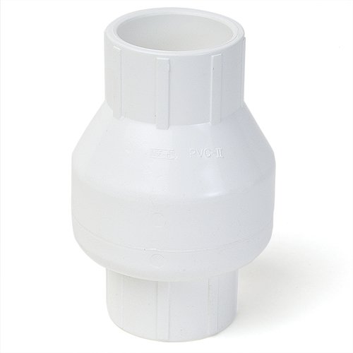 0011651192105 - KING BROTHERS INC. KSC-2000-S 2-INCH SLIP PVC SCHEDULE 40 SWING CHECK VALVE, WHITE
