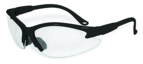 0011711951239 - SPECIALIZED SAFETY PRODUCTS COLUMBIA BLK CL A/F 95123 UNISEX SAFETY GLASSES WITH BLACK FRAMES AND CLEAR ANTI-FOG SHATTERPROOF LENSES