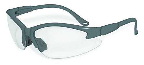0011711951260 - SPECIALIZED SAFETY PRODUCTS COLUMBIA GRY CL A/F 95126 UNISEX SAFETY GLASSES WITH GREY FRAMES AND CLEAR ANTI-FOG SHATTERPROOF LENSES