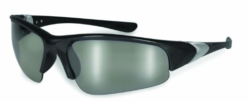 0011711951543 - SPECIALIZED SAFETY PRODUCTS ENTIAT BLK M 95154 UNISEX SAFETY GLASSES WITH BLACK FRAMES AND SILVER MIRROR LENSES