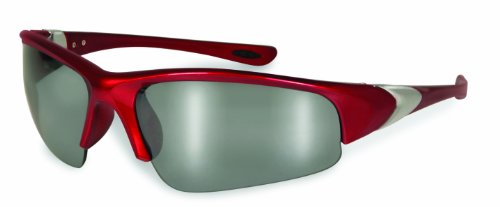 0011711951680 - SPECIALIZED SAFETY PRODUCTS ENTIAT 2.5 RED M 95168 UNISEX 2.5 BIFOCAL/READER SAFETY GLASSES WITH RED FRAMES AND SILVER MIRROR LENSES