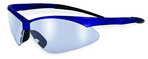 0011711952304 - SPECIALIZED SAFETY PRODUCTS SNOQUALMIE BLU CL A/F 95230 UNISEX SAFETY GLASSES WITH BLUE FRAMES AND CLEAR ANTI-FOG SHATTERPROOF LENSES