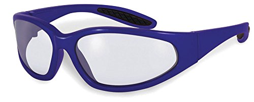 0011711953554 - SPECIALIZED SAFETY PRODUCTS NACHES BLU CL/AF NACHES BLU CLAF UNISEX SAFETY GLASSES WITH CLEAR ANTI-FOG LENSES AND BLUE FRAMES, BLUE