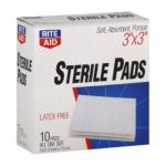 0011822350372 - RITE AID STERILE PADS ALL ONE SIZE 10 PADS