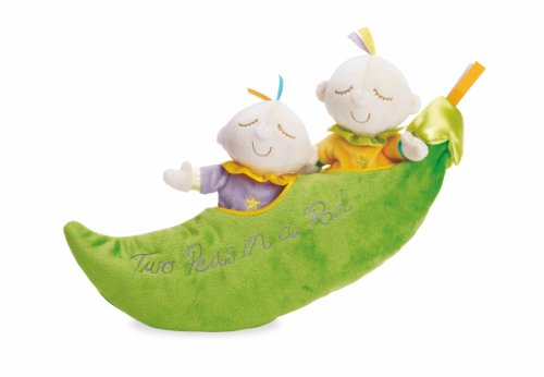 0011964450572 - MANHATTAN TOY SNUGGLE PODS TWO PEAS IN A POD SOFT TOY