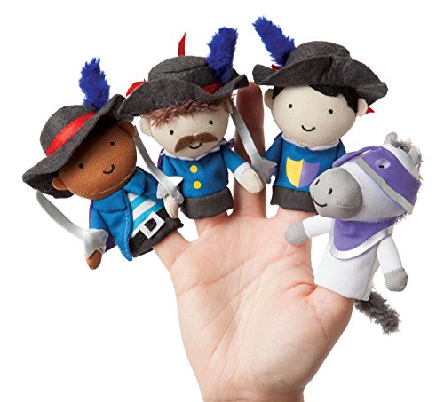 0011964475308 - MANHATTAN TOY STORYTIME FINGER PUPPETS MUSKETEER MATES PLUSH