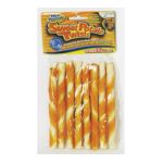 0011985018102 - RAWHIDE TWISTS FOR DOGS SIZE LIVER 8 CT/5 IN