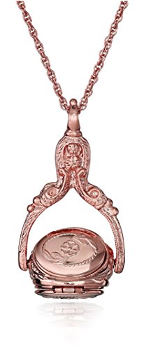 0011996523206 - 1928 JEWELRY ROSE GOLD-TONE ROTATING TRIO LOCKET NECKLACE, 30