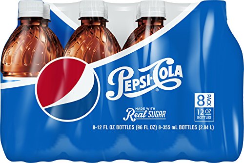 0012000006111 - PEPSI MADE WITH REAL SUGAR BOTTLES (8 COUNT, 12 FL OZ EACH)
