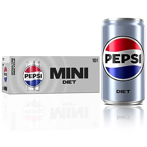 0012000173233 - DIET PEPSI SODA, 7.5 OUNCE MINI CANS, 10 PACK