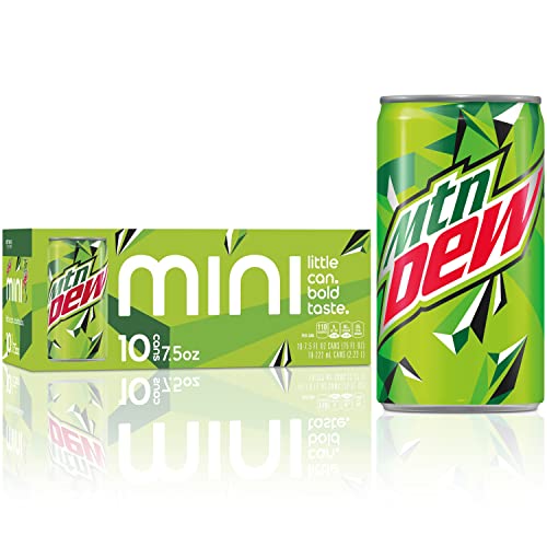0012000173240 - MOUNTAIN DEW SODA, 7.5 OUNCE MINI CANS, 10 PACK