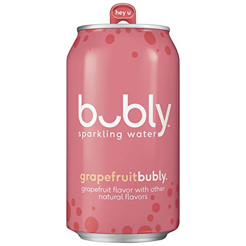 0012000174124 - BUBLY SPARKLING WATER, GRAPEFRUIT, 12 FLUID OUNCES CANS, (18 PACK)
