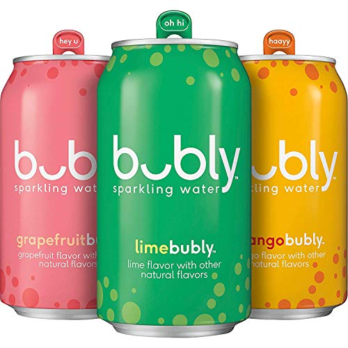 0012000174131 - BUBLY SPARKLING WATER, TROPICAL THRILL VARIETY PACK, 12 FL OZ. CANS (18 PACK)