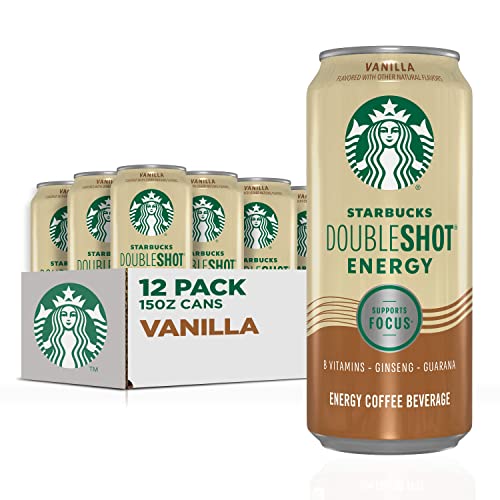 0012000180224 - STARBUCKS DOUBLESHOT ENERGY ESPRESSO COFFEE, VANILLA, 15 OZ CANS (12 PACK) (PACKAGING MAY VARY)