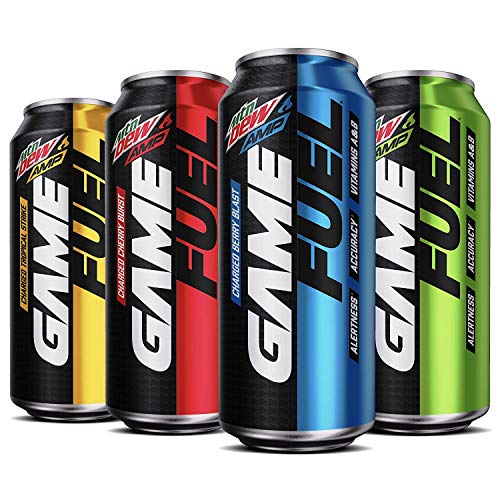0012000183928 - MOUNTAIN DEW GAME FUEL, 4 FLAVOR VARIETY PACK, 16 FL OZ. CANS (12 PACK) (PACKAGING MAY VARY)