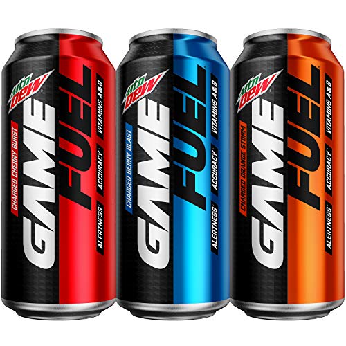 0012000193026 - MOUNTAIN DEW GAME FUEL, 3 FLAVOR VARIETY PACK, 16 FL OZ. CANS (12 PACK) (PACKAGING MAY VARY)