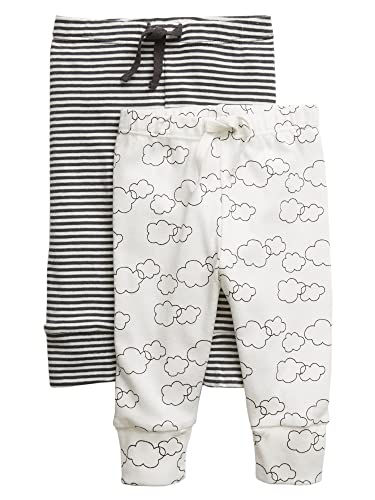 1200055028885 - GAP UNISEX BABY PULL-ON PANTS, NEW OFF WHITE, 6-12 MONTHS US