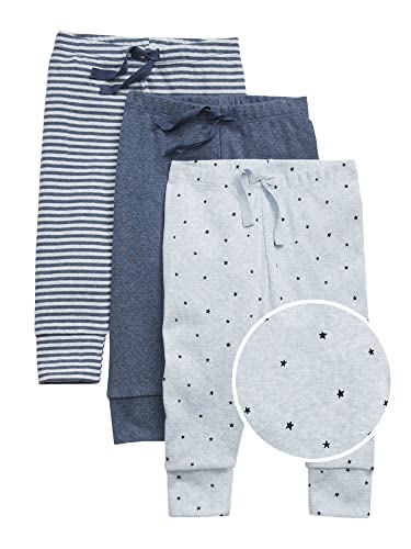 1200056670588 - GAP UNISEX BABY FIRST FAVOURITE PULL-ON PANTS LEGGINGS, BLUE STAR 816, 3-6 MONTHS US