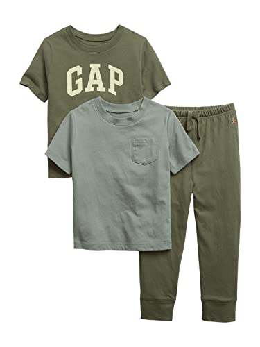 1200113163336 - GAP BABY BOYS SHORT SLEEVE TEE AND PANT OUTFIT SET DESERT CACTUS 12-18M