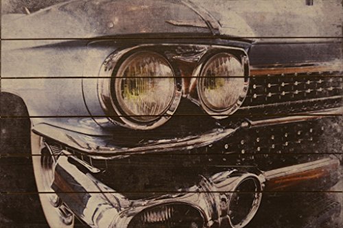 0120020282016 - EMPIRE ART DIRECT CADILLAC FINE ART GICLEE PRINTED ON SOLID FIR PLANKS GRAPHIC WALL ART