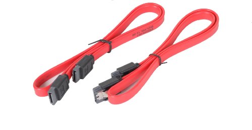 0012024016042 - 2 PACK OF 18 DOUBLE LOCKING SATA III 6 GB/S CABLES