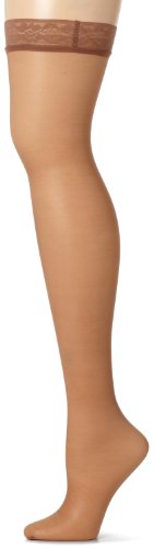 0012036200774 - HANES WOMEN'S SILK REFLECTIONS THIGH HIGHS, BARELY THERE, A/B