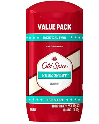 0012044013557 - OLD SPICE HIGH ENDURANCE PURE SPORT SCENT MEN'S DEODORANT TWIN PACK 2.25 OZ
