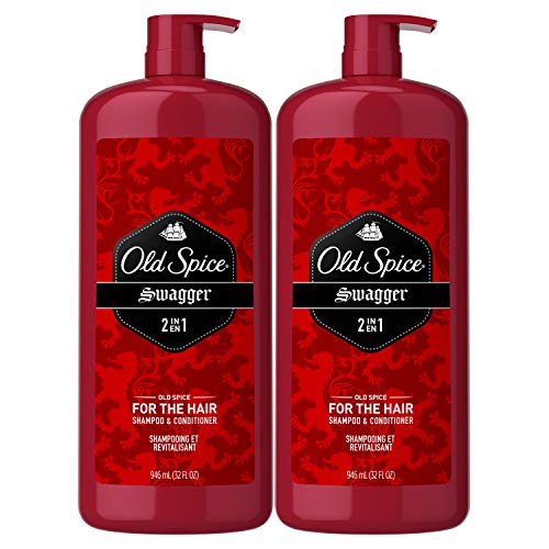 0012044031384 - OLD SPICE, SHAMPOO AND CONDITIONER 2 IN 1, SWAGGER FOR MEN, 32 FL OZ, PACK OF 2