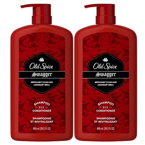0012044047439 - OLD SPICE SWAGGER 2IN1 SHAMPOO AND CONDITIONER FOR MEN, 29.2 OZ EACH, TWIN PACK