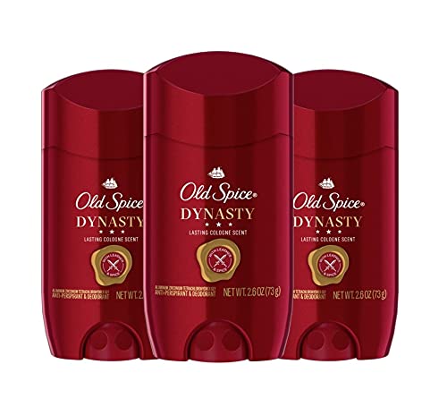 0012044047699 - OLD SPICE ANTI-PERSPIRANT DEODORANT FOR MEN, DYNASTY COLOGNE SCENT, 48 HOUR PROTECTION, 2.6 OUNCE, PACK OF 3, 3 COUNT