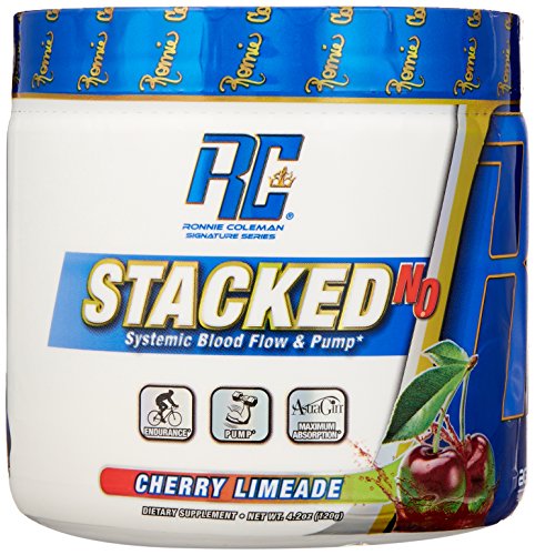 0120492051233 - RONNIE COLEMAN SIGNATURE SERIES STACKED-NO POWDER, STIMULANT FREE PRE WORKOUT CAPSULE FOR NATURAL PUMPS AND EXTREME VASCULARITY, CHERRY LIMEADE, 30 SERVINGS