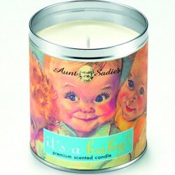 0012121222506 - AUNT SADIE'S IT'S A BABY CANDLE, GREEN TEA