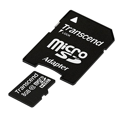 0012300350051 - TRANSCEND 8 GB CLASS 10 MICROSDHC FLASH MEMORY CARD TS8GUSDHC10