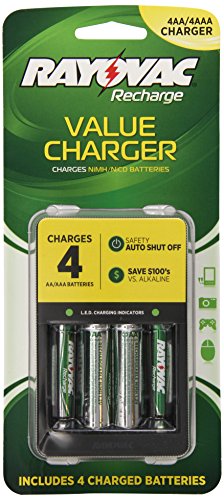 0012300410885 - RAYOVAC 4 POSITION AA/AAA VALUE CHARGER, PS133-4B