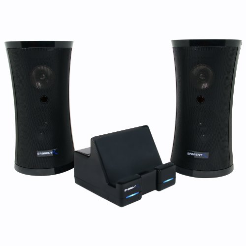 0012300487306 - SABRENT WEATHER RESISTANT 900MHZ WIRELESS INDOOR/OUTDOOR 150 FT STEREO SPEAKER SYSTEM WITH REMOTE AND DUAL POWER TRANSMITTER (SP-NELO)