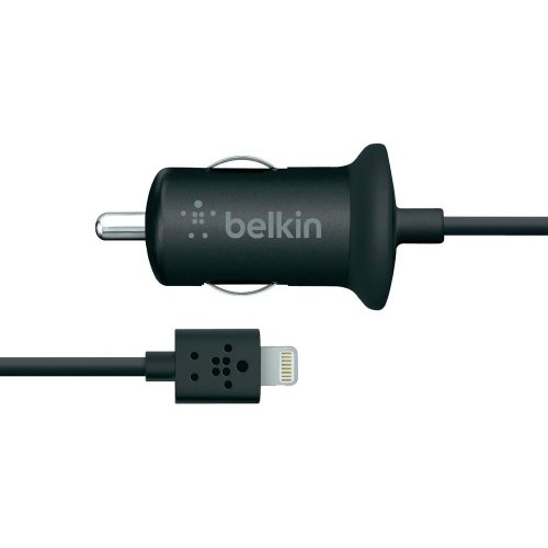 0012300882422 - BELKIN APPLE CERTIFIED LIGHTING TO USB CAR CHARGER WITH 4-FOOT CABLE (2.1 AMP / 10 WATT)