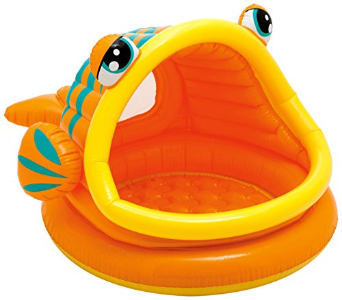 0012300990226 - INTEX LAZY FISH INFLATABLE BABY POOL, 49 X 43 X 28, FOR AGES 1-3