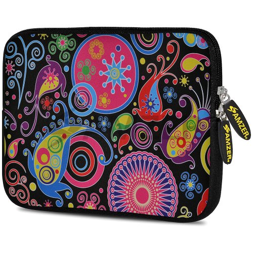 0012301419740 - AMZER 7.75-INCH DESIGNER NEOPRENE SLEEVE CASE COVER POUCH FOR TABLET, EBOOK AND NETBOOK - JAIPUR BUTI (AMZ5025077)